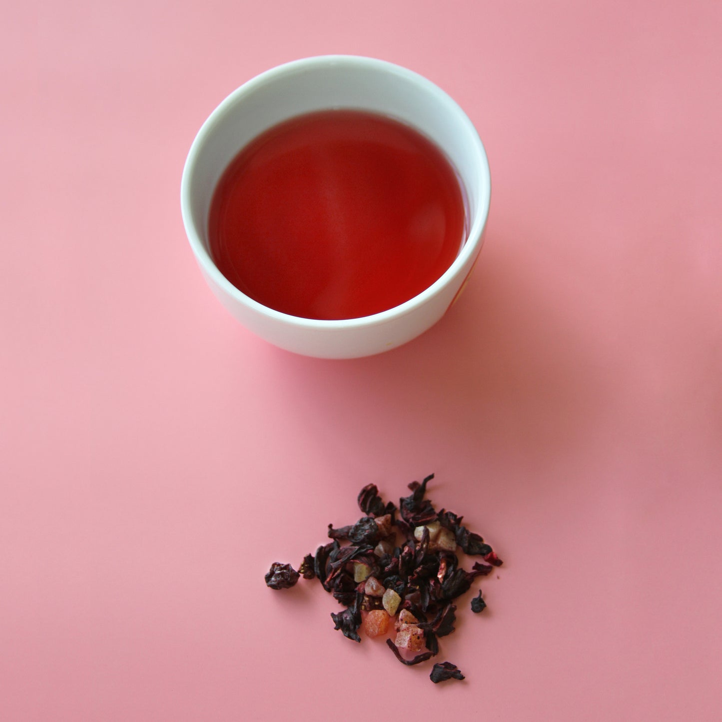 Cup of Royal Fruits Infusion and loose Royal Fruits Blend