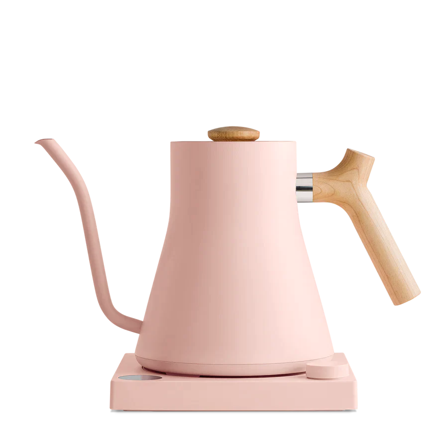 Fellow Stagg EKG Electric Kettle Warm Pink + Maple