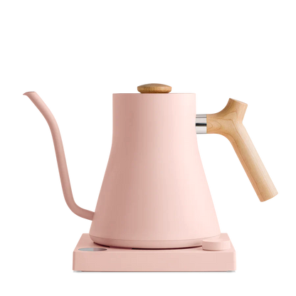 Fellow Stagg EKG Electric Kettle Warm Pink + Maple