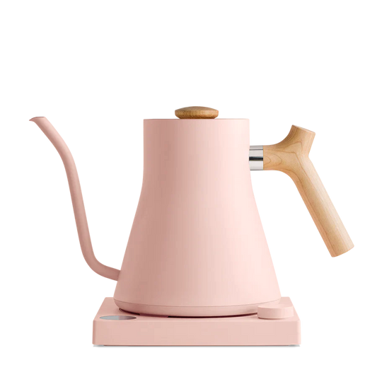 Fellow Stagg EKG Electric Kettle Warm Pink + Maple